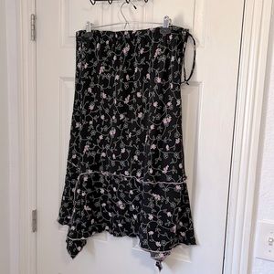 Floral midi skirt